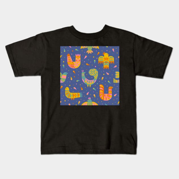 Big Bird Fiesta Kids T-Shirt by missmewow